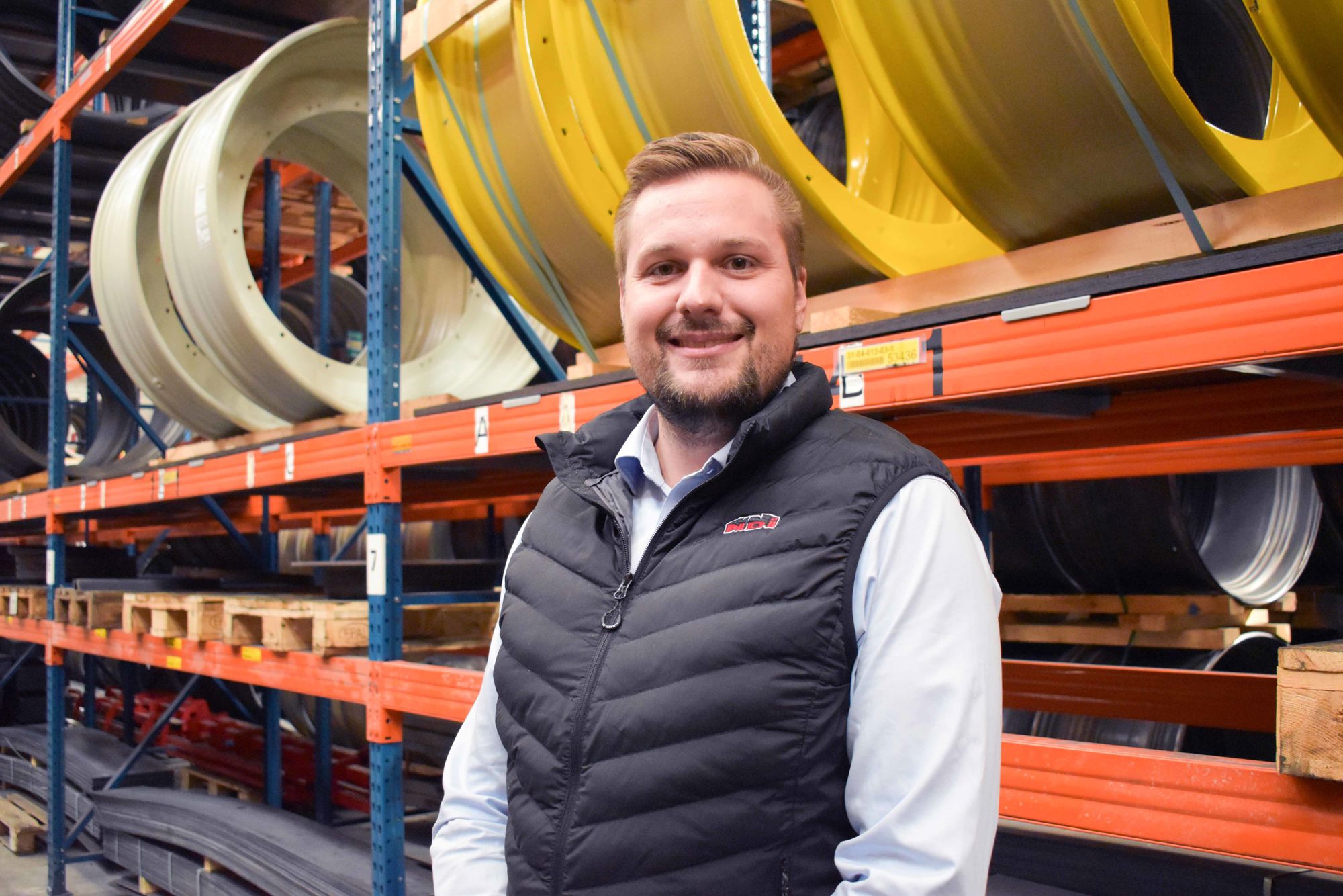 Emil Friis Osmann er tidligere smedeelev på HANSENBERG og i dag produktionschef hos NDI Wheel Production i Brørup.