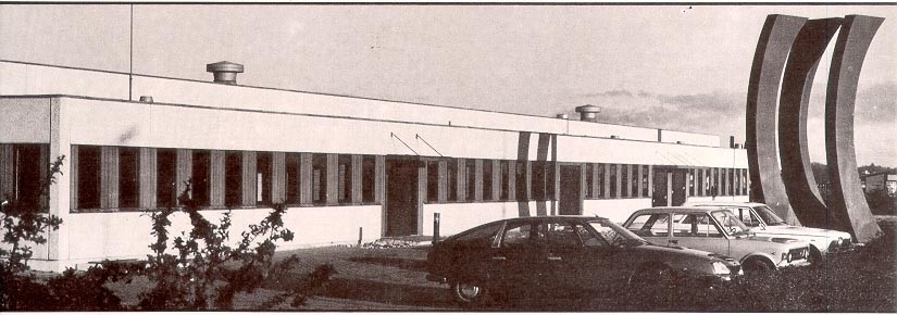 Facaden på Kolding Tekniske Skole i 1976.