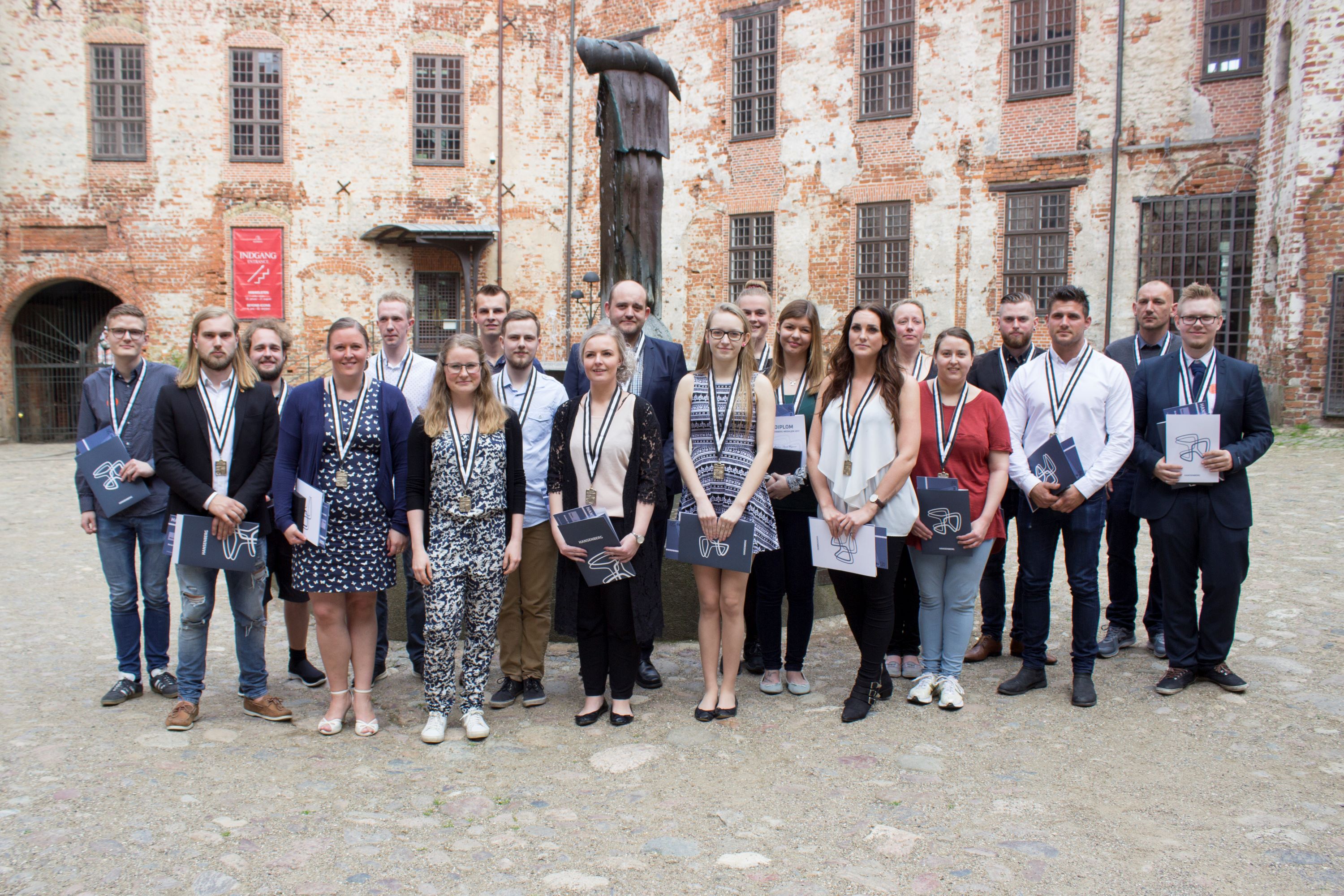 Modtagere af Hansenberg-medaljen på Koldinghus i 2017
