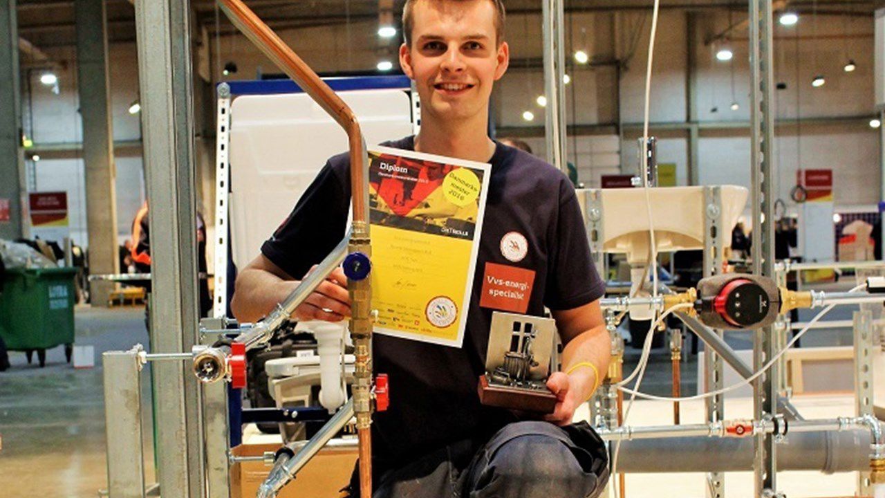 I 2016 vinder endnu vvs-energispecialistlærling fra Hansenberg DM i Skills, det er 4. år i træk.