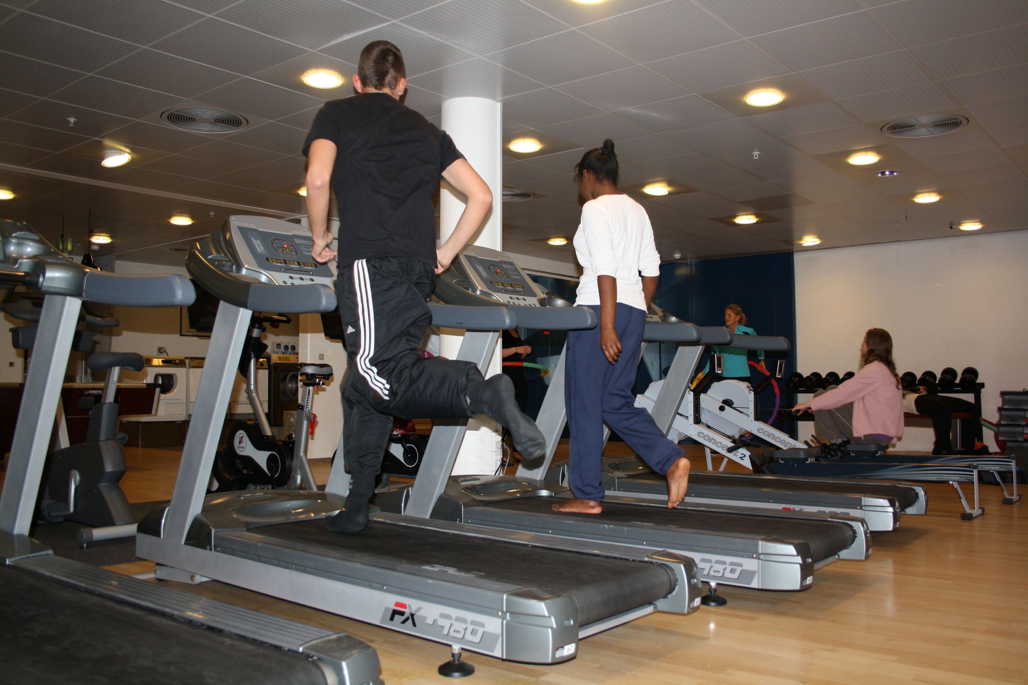Fitnessinstruktøruddannelsen da den startede på skolen.