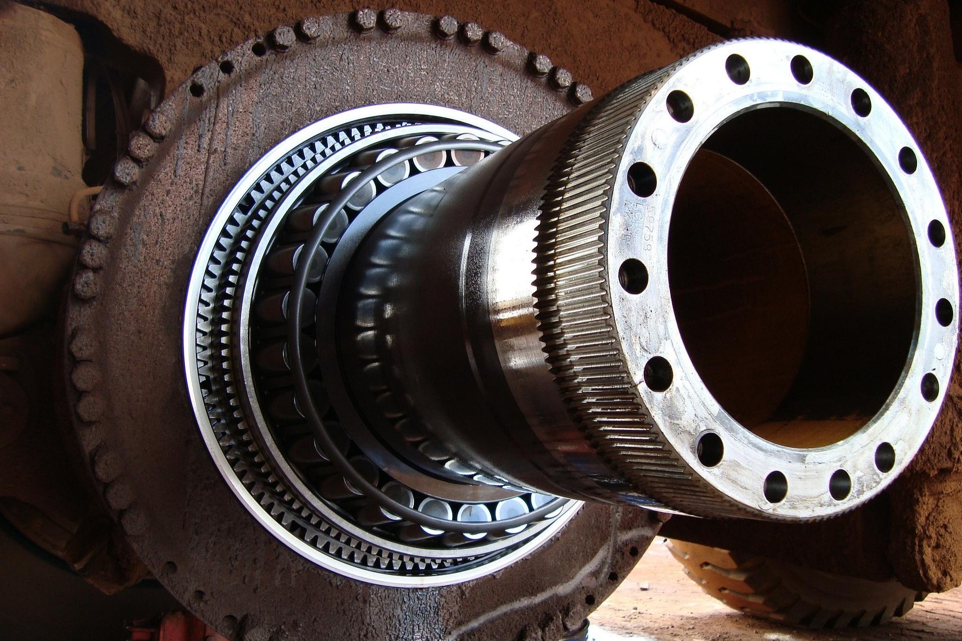 Del til en lastvogn.