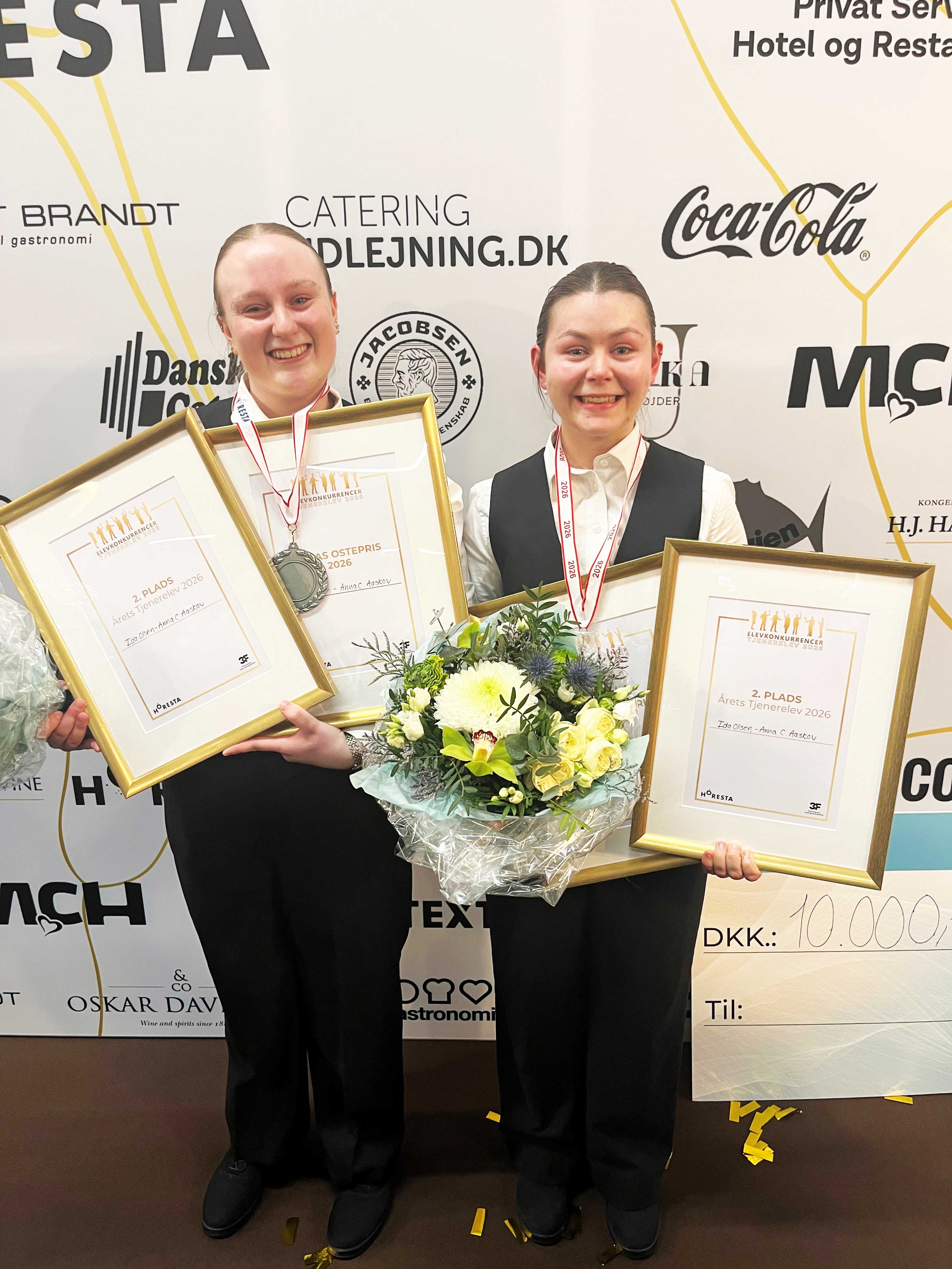 Ida Olsen og Anna Cathrine Aaskov (AC) vandt sølv ved DM for Tjenerelever.