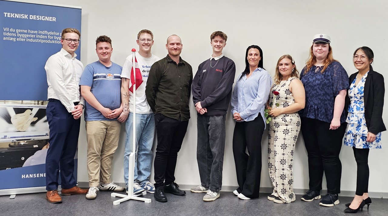 Holdfoto med nye tekniske designere forår 2025
