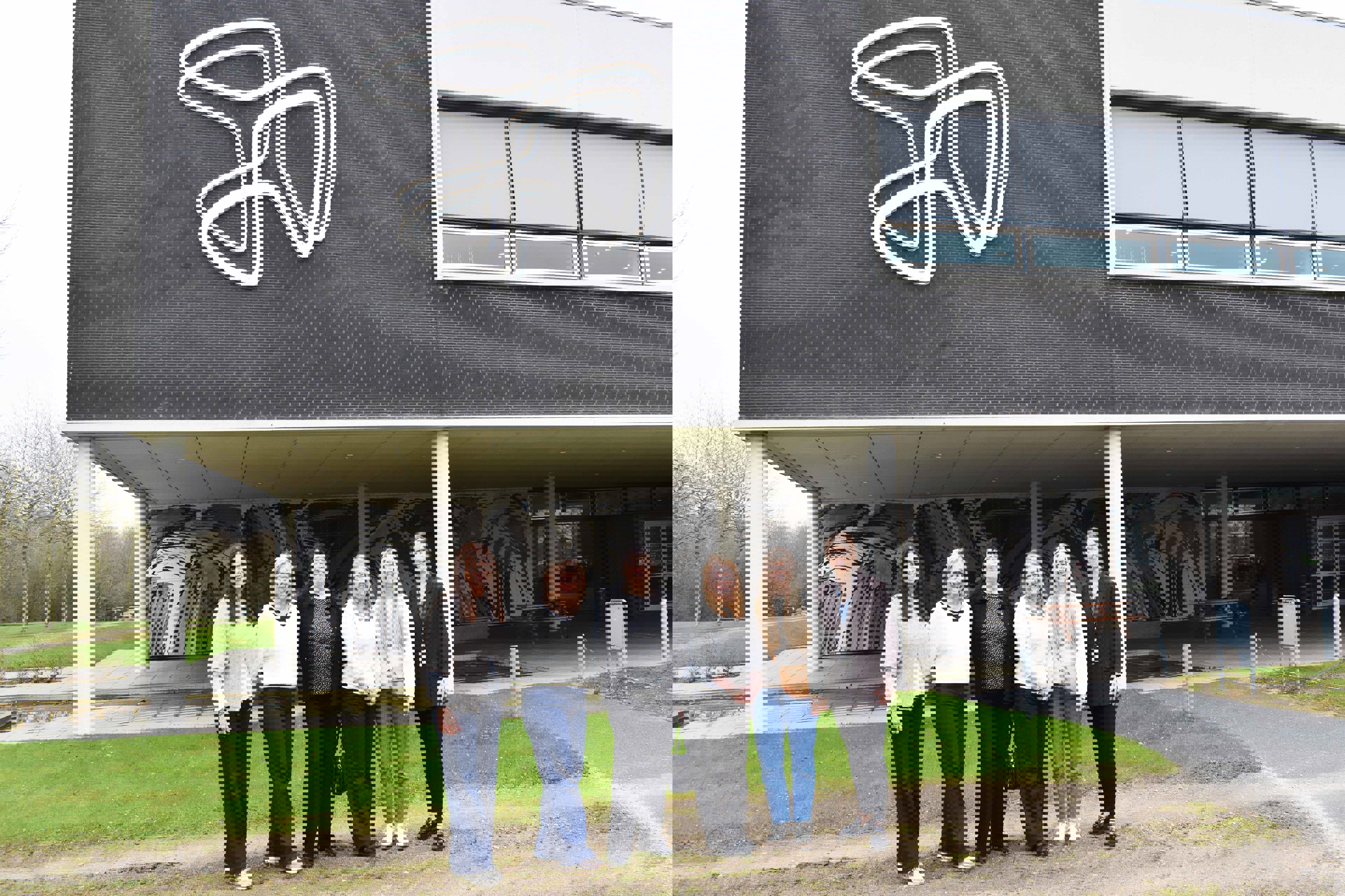 Uddannelsesleder Julie Thoboe og faglærer Ina Christensen tog imod delegationen fra Letland.