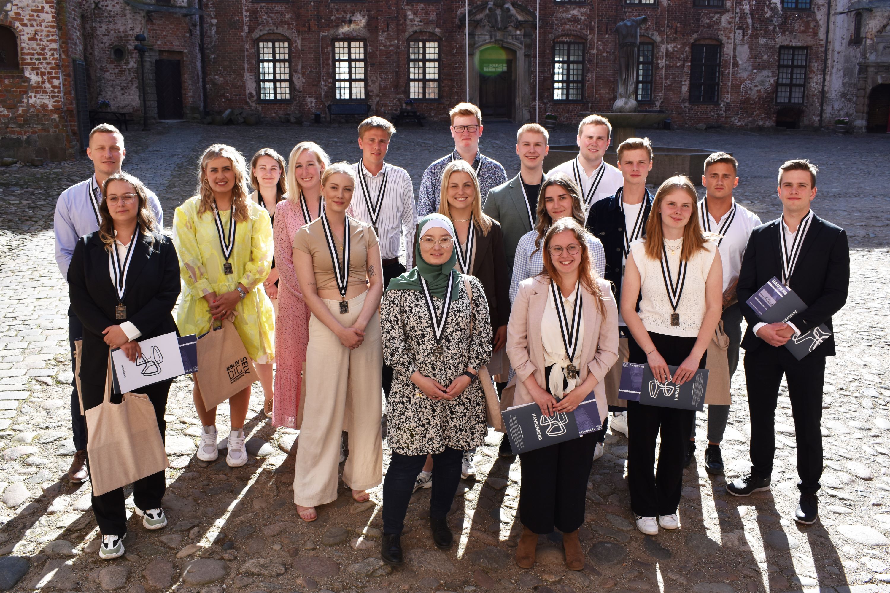 Modtagere af Hansenberg-medaljen på Koldinghus i 2023.