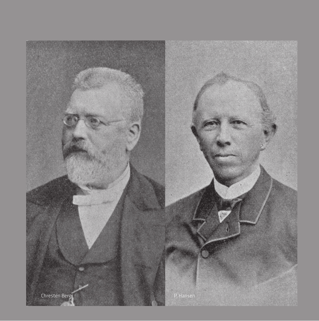 P. Hansen og Chresten Berg oprettede en Aftenskole for håndværkerlærlinge i 1854.